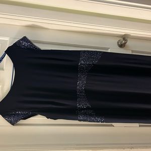 Navy blue evening gown 22w